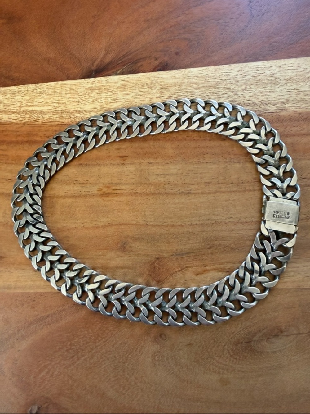 Unisex Mexican Sterling Silver Choker